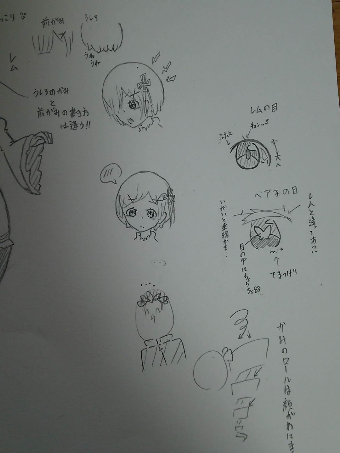大和の国からエリザベス Na Tviteru リゼロにハマっているので 好きなキャラのレムとベアトリス描きました 後は 個人的に思った目の書き方などです ө リゼロ リゼロ好きな人rt レム ベアトリス アナログ