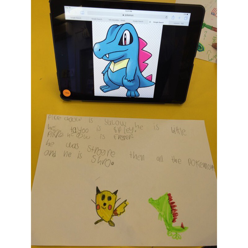 melissacclark6's tweet photo. When kindy discover #Google and #catchemall 😜😼 #Pokemon #ipadsineducation https://t.co/uKYG1RWIfs