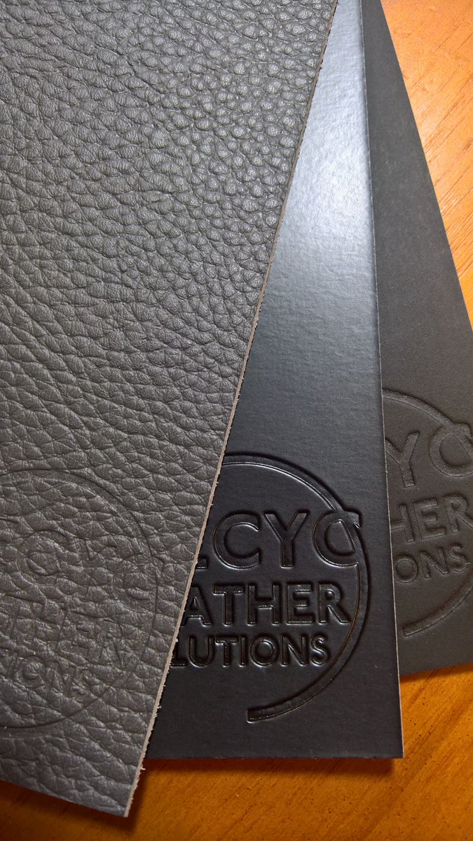 #recycledleather all in black embossing  ! #leather #sustainable