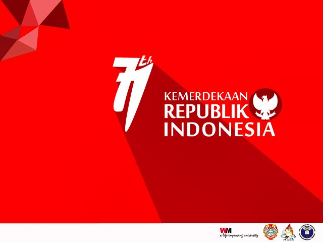 Dirgahayu Kemerdekaan Indonesia.
71 tahun Indonesia merdeka. Jayalah bangsaku, tanah air tercinta, Indonesia. #RI71