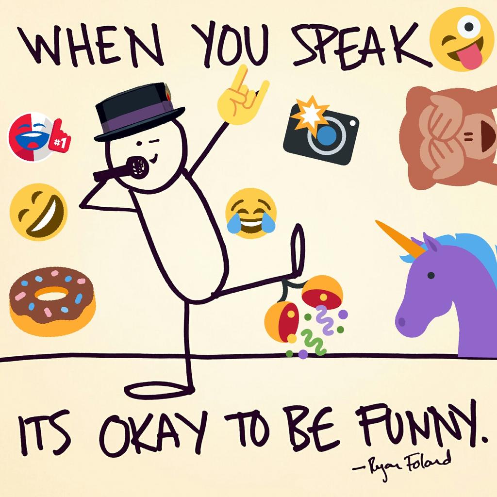 ryanfoland's tweet photo. When you speak, it's okay to be funny.
You will not always be #funny. But it is okay to try. #facedancing https://t.co/czZlPfEbJv