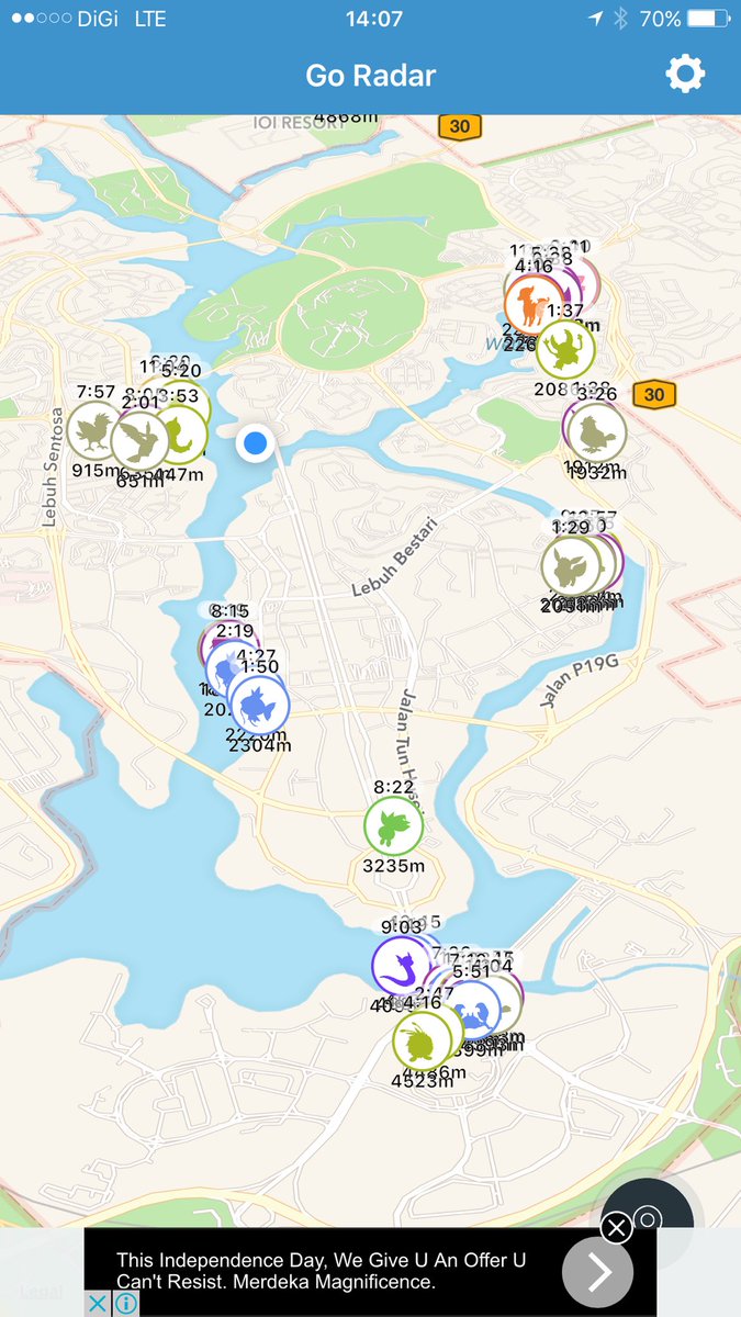 Pokemon Go Malaysia On Twitter My Mistake From Where I Am These Locations In Putrajaya Spawns Pokemon You Get The Idea Though