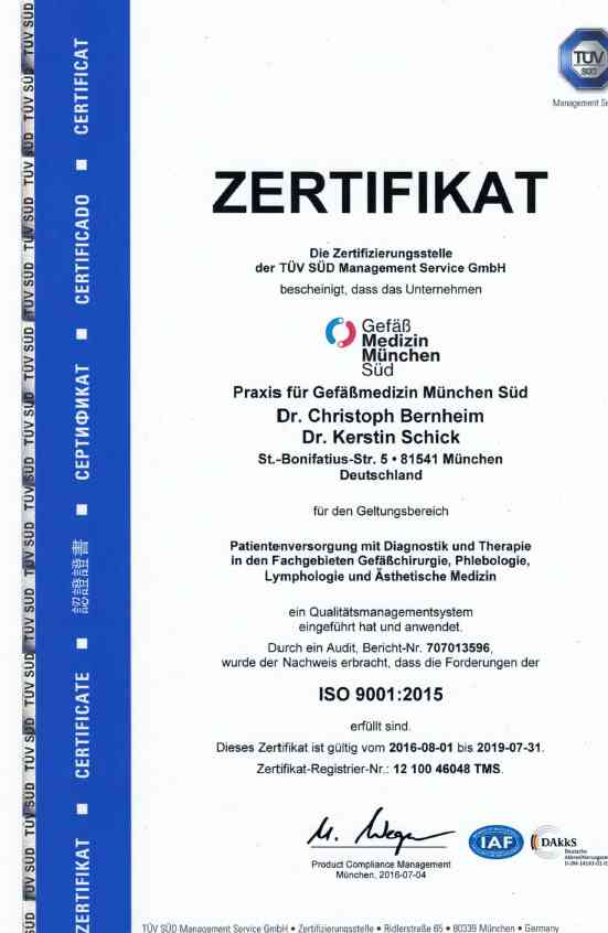 Da sind wir schon etwas stolz: die #Gefäßmedizin München Süd ist seit 10 Jahren zertifiziert