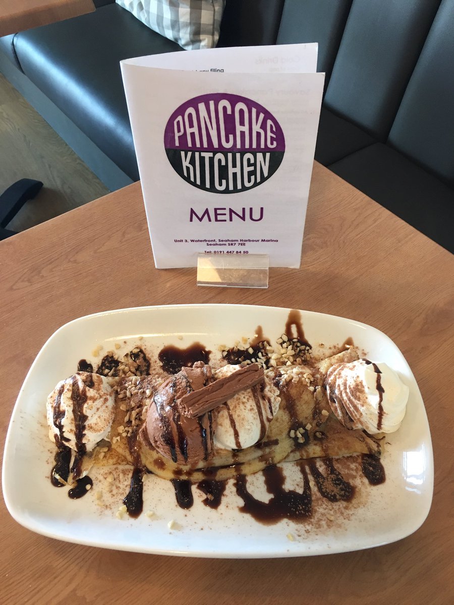 pancake_kitchen's tweet photo. Choc nut dream pancake is perfect for #chocolatelovers. Only @pancake_kitchen in @SeahamMarina. @NorthEastHour https://t.co/AizMae66tl