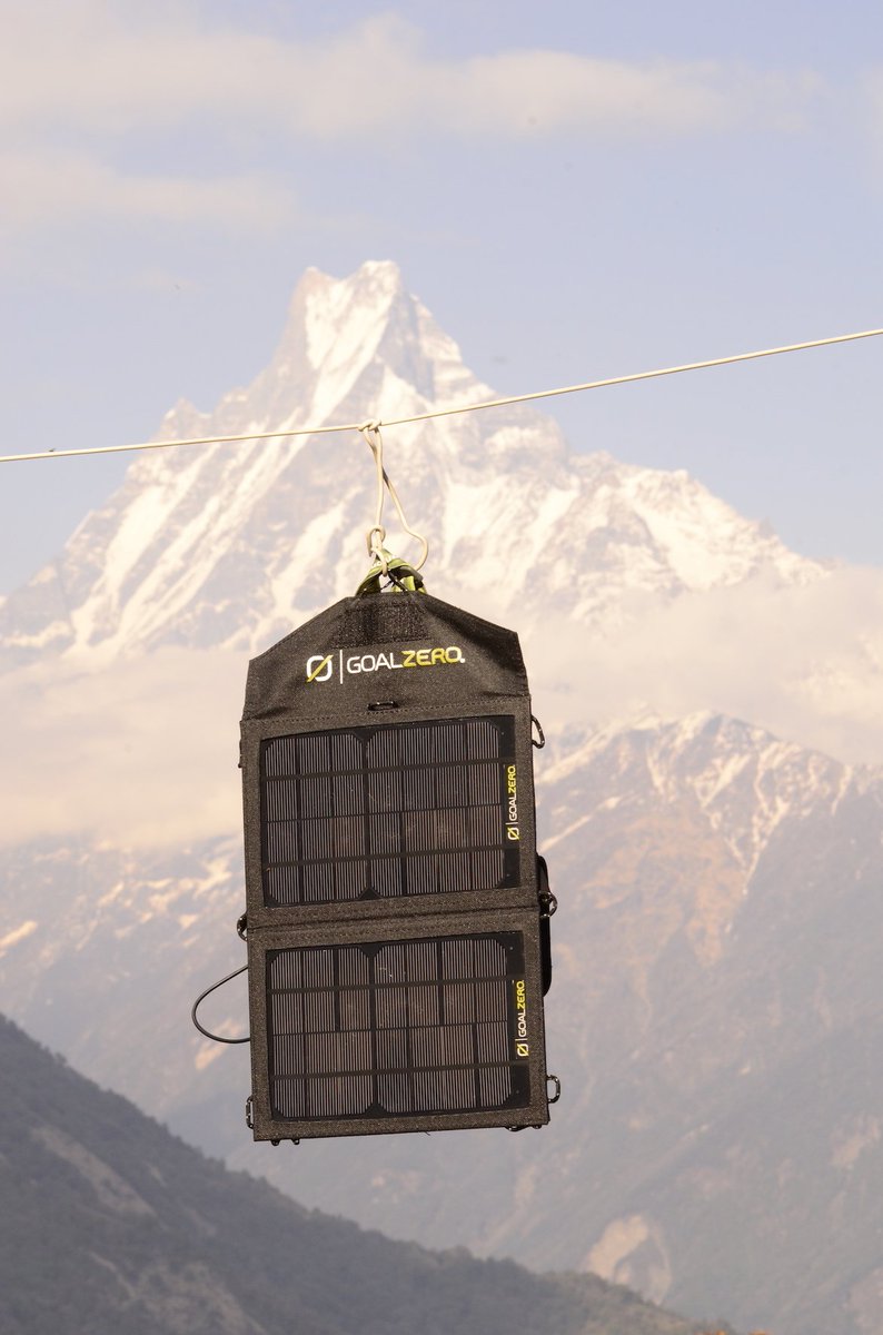 GoalZeroAU's tweet photo. For when it's time to hang in Nepal. 

Image by @backcountrytom aka Tom Walter 

#nepal #nomad #solarlife https://t.co/oeTv6shBXF