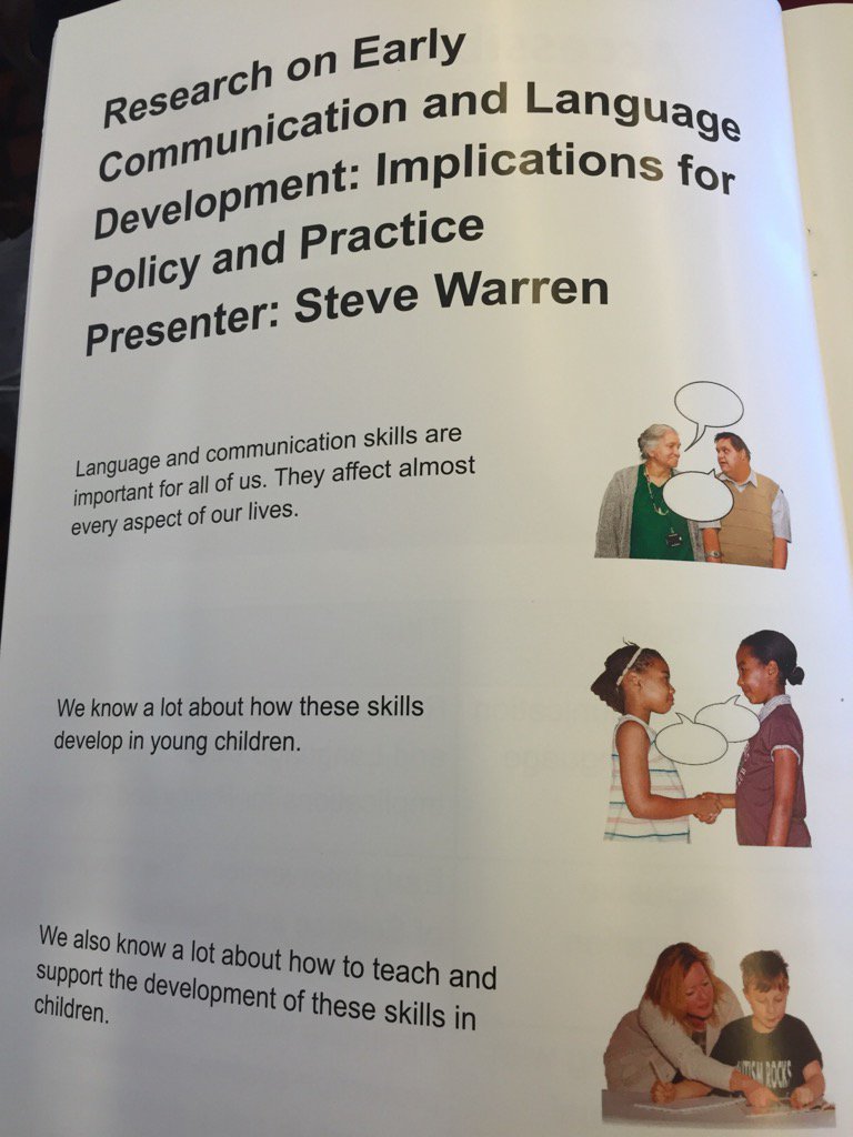 jacdebruijn's tweet photo. #SteveWarren presenting accessible topic on early communication and language development #iassidd16 https://t.co/lS51yIe0Q6