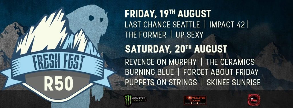 Friday is going to be kiff! #FreshFest <a href="/RUMOURSLIFE/">Rumours Lounge</a> with <a href="/Impact_42_/">Impact42</a> <a href="/LastChanceSEA/">Last Chance Seattle</a> and @upsexyband #amped