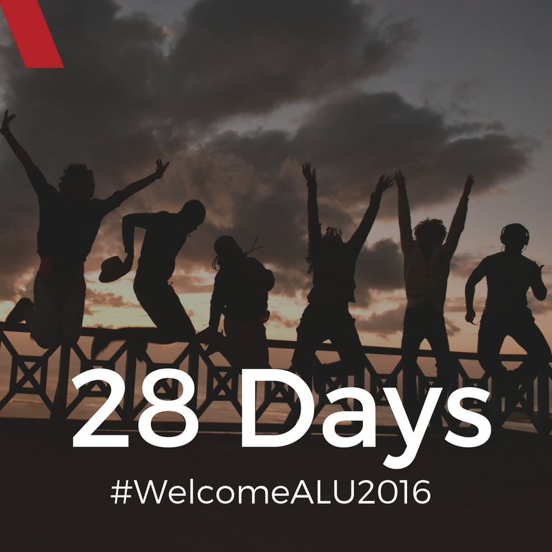 alueducation's tweet photo. The count down is on! We're a month away from welcoming our latest class! #WelcomeALU2016 https://t.co/MZpAihZsIf