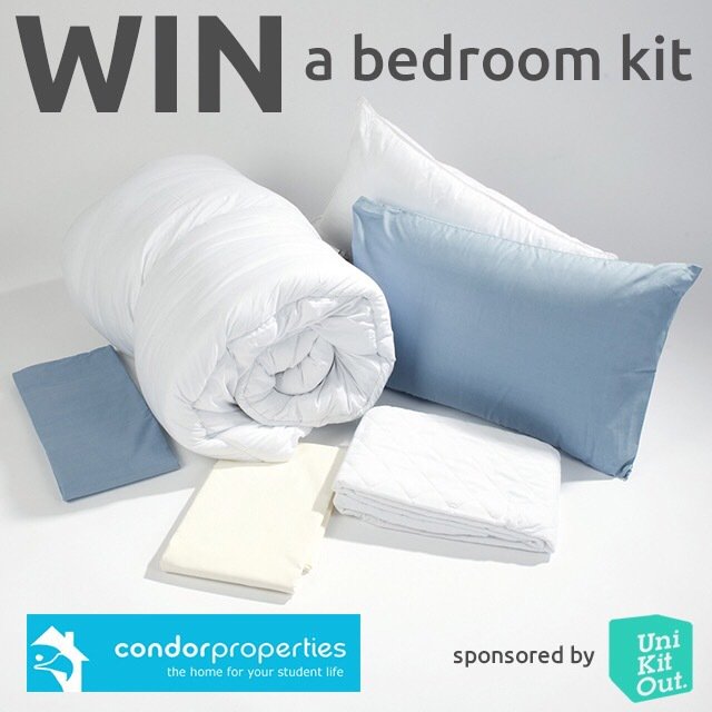 LIKE AND RETWEET to enter for your chance to win a #UniKitOut luxury Bedroom Kit! #winitwednesday with Condor!