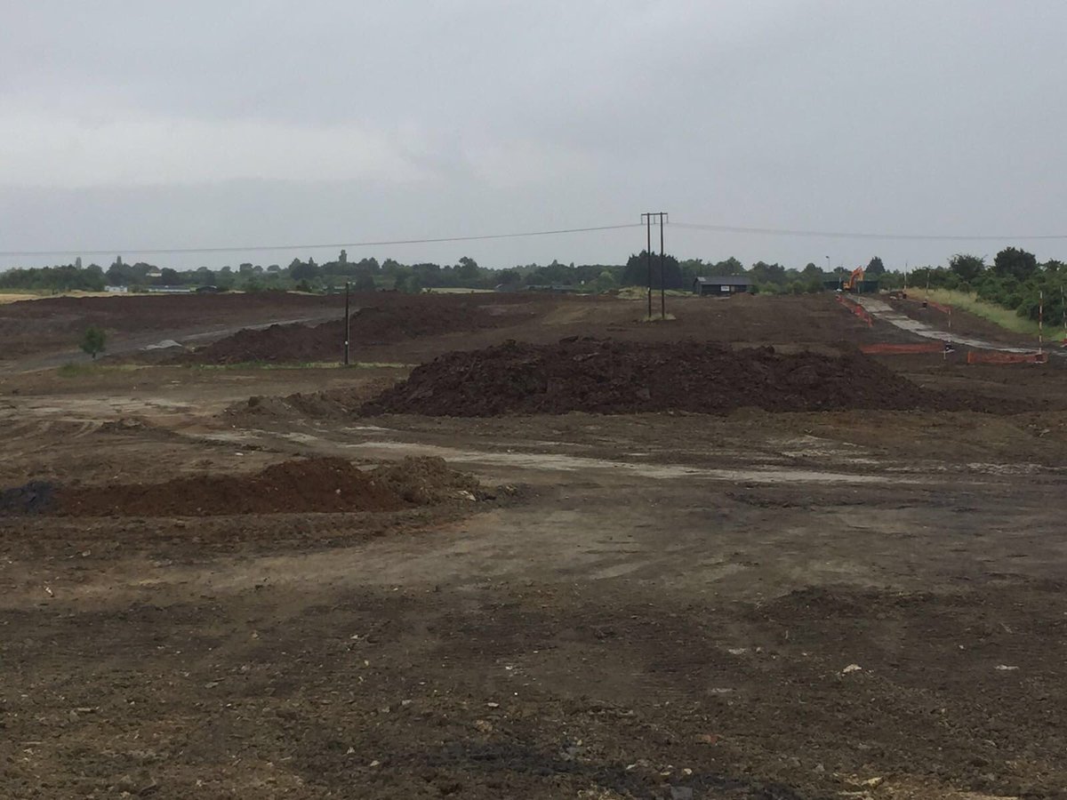 Levels being lifted, ready for topsoil to be shaped. Phase 1 nearly complete
