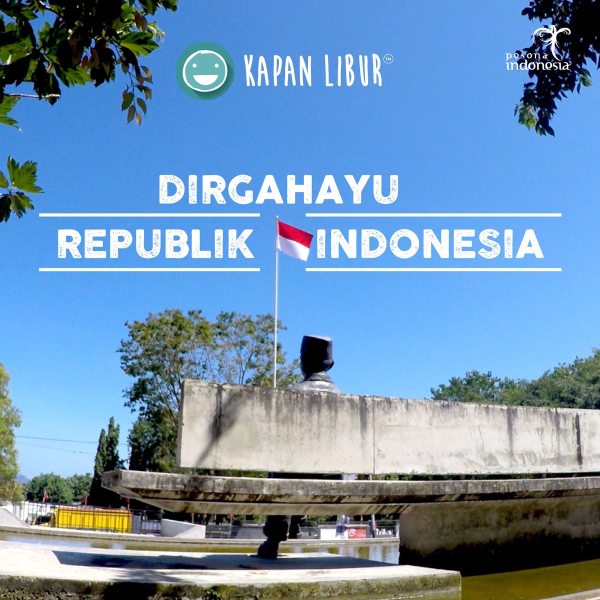 kapanlibur's tweet photo. DIRGAHAYU INDONESIA! 🇲🇨 #RI17 https://t.co/z70O6tffYM