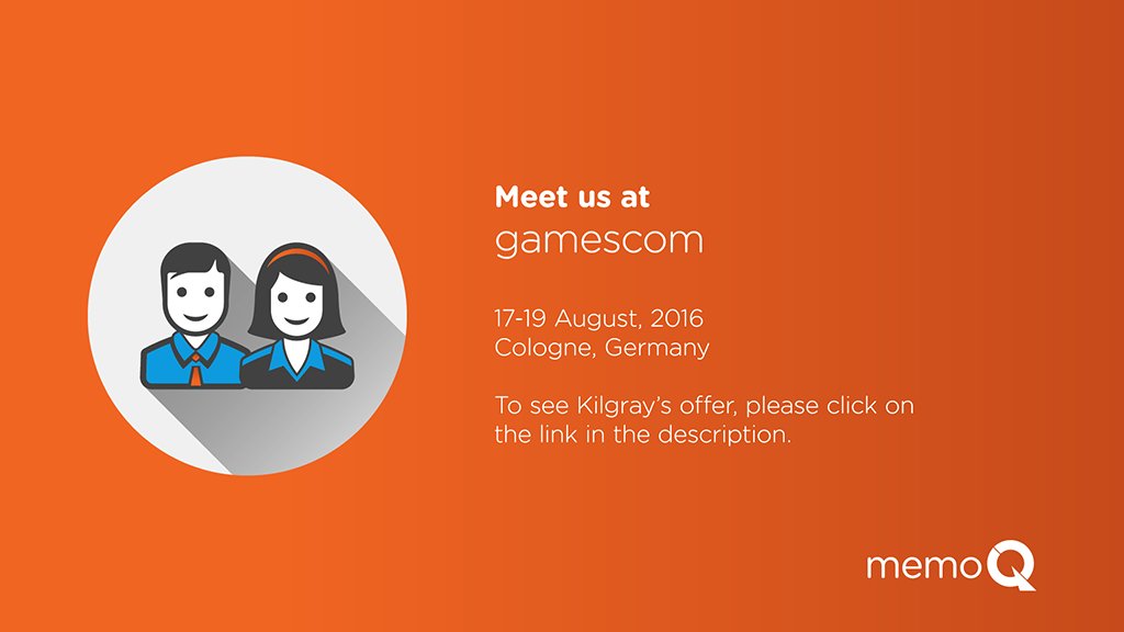 memoQ_Official's tweet photo. Are you attending #gamescom2016? Visit the Kilgray booth #D026 to learn about #memoQ and games software localization https://t.co/Y1r1S9Ddzg