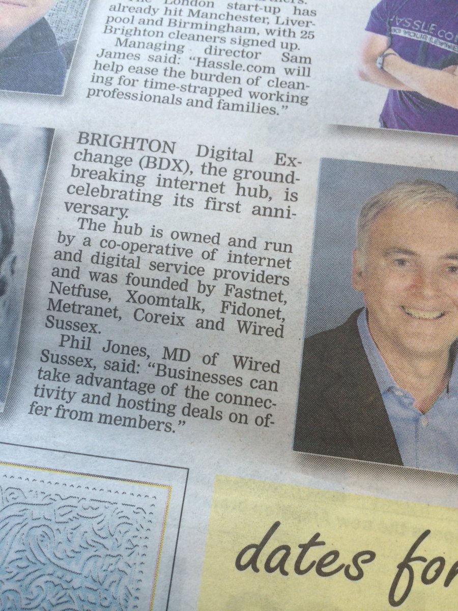 WiredSussex's tweet photo. .@brighton_dx featured in yesterday's @brightonargus. V proud to support this innovative and important initiative https://t.co/Z0QSY9rcoE