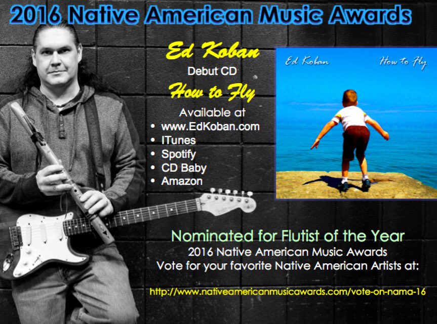 Edko5871's tweet photo. Vote for your favorite Native American Music Artist for this years Native American Music Awards #nammys #edko #vote https://t.co/Rc1VkhPTuX