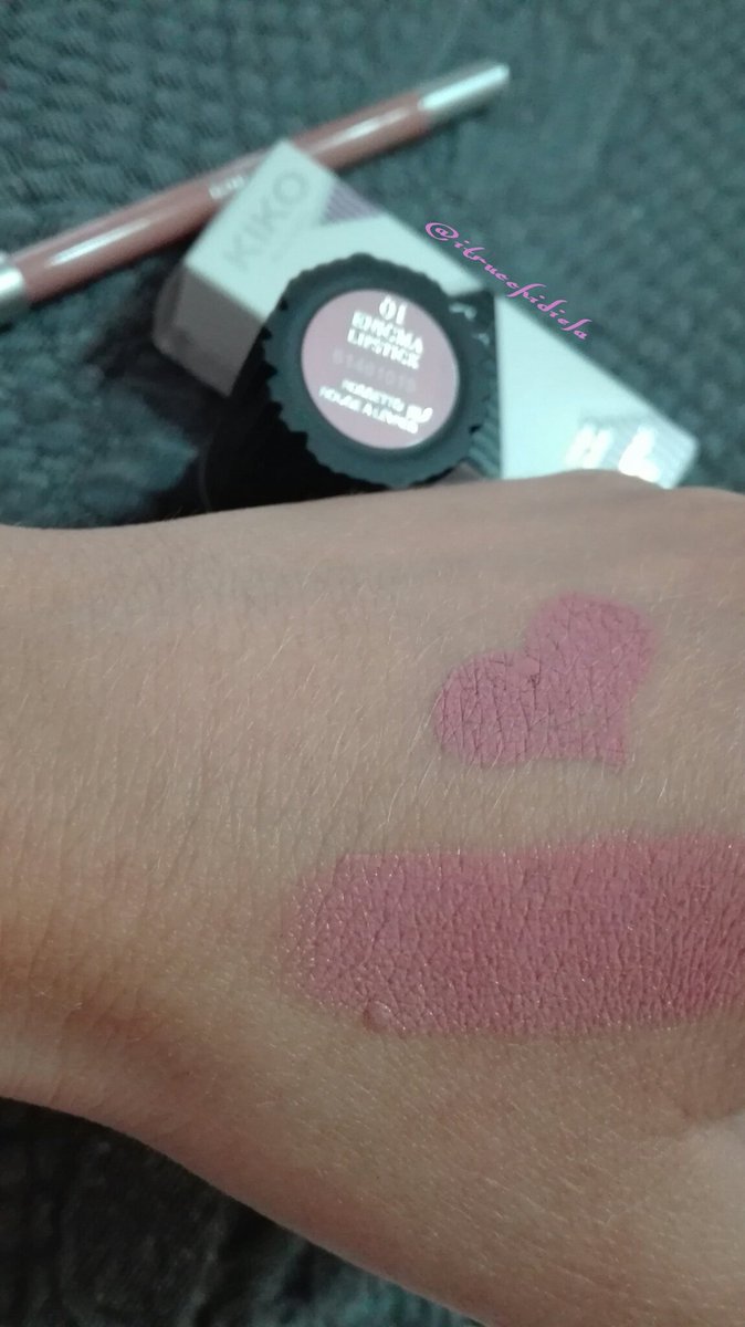 Daniela_Virzi's tweet photo. Swatch #enigmalipstick #tipographypink nr.01 #neonoir #fallmakeupcollection by @KikoMilanoIT #onestroke #effect https://t.co/0b7MEmPHCF