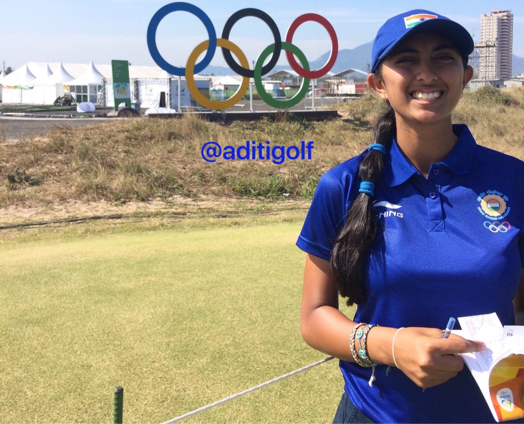 aditigolf's tweet photo. Honoured to be teeing it up this week @OlympicGolf @Rio2016_en Ready for my tournament #Rio2016 #Olympics #Golf #IND https://t.co/s79kpSAOim