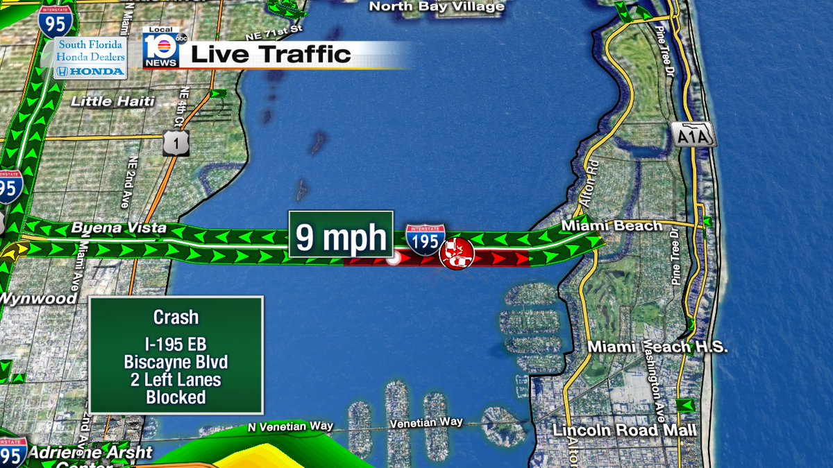 Crash on Julia Tuttle Cswy beyond Biscayne Blvd #traffic #miami https://t.co/o9H4gbeURs