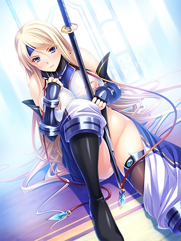 「孕ませオナホ退魔騎士ユーディット」のメインビジュルが完成しました。 #miel 