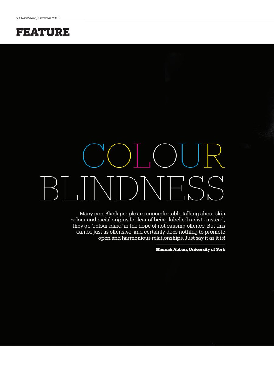 inclusivegrads's tweet photo. Read Hannah's view on being 'colourblind' in matters of #race @ItsHannahHere96 @NewView2015 https://t.co/NBFNZGtJ5y https://t.co/U7jZoBkNx0