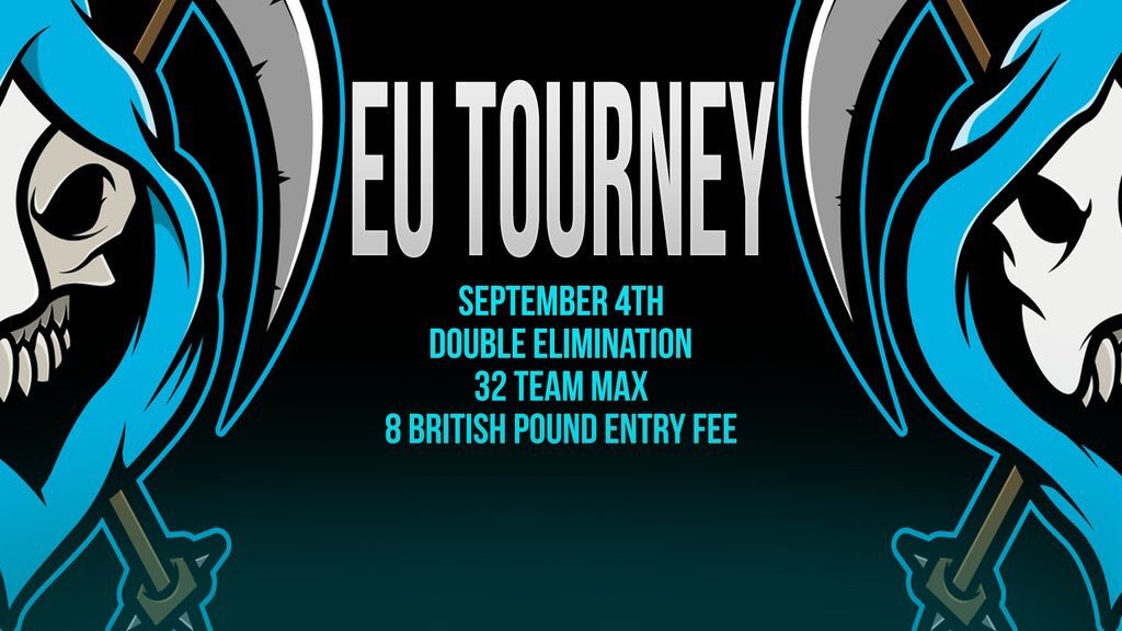 PhantomEu_GG's tweet photo. We will be hosting our first ever EU tourney on the 4th September DM me if your interested in joining https://t.co/qvfYc5IYOT