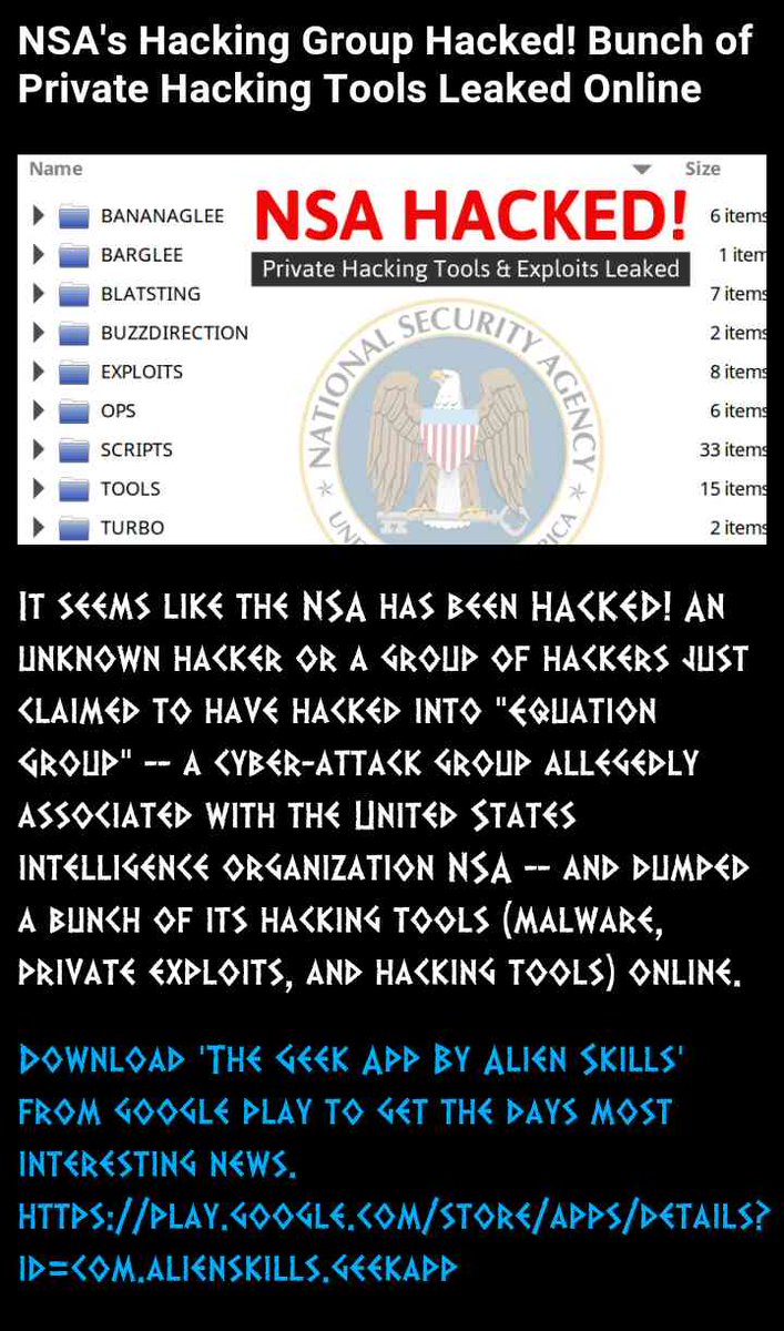crackkillz9891's tweet photo. NSA HACKED! #TangoDown! https://t.co/qhCf6ZPSmx