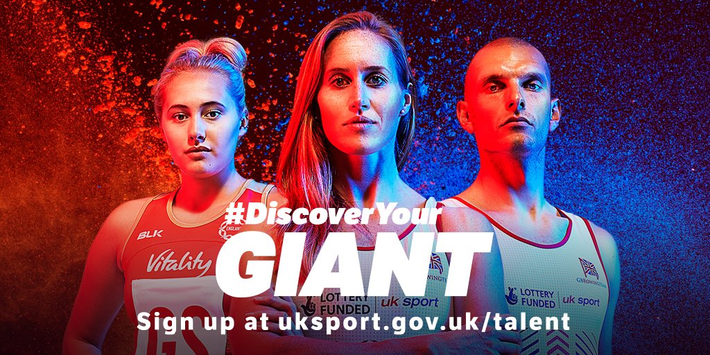 EnglandNetball's tweet photo. #DiscoverYour Giant &amp; make a brighter future for Netball! More on UK Sport website here: https://t.co/HOoCOjrfhP https://t.co/8itxDvef9o