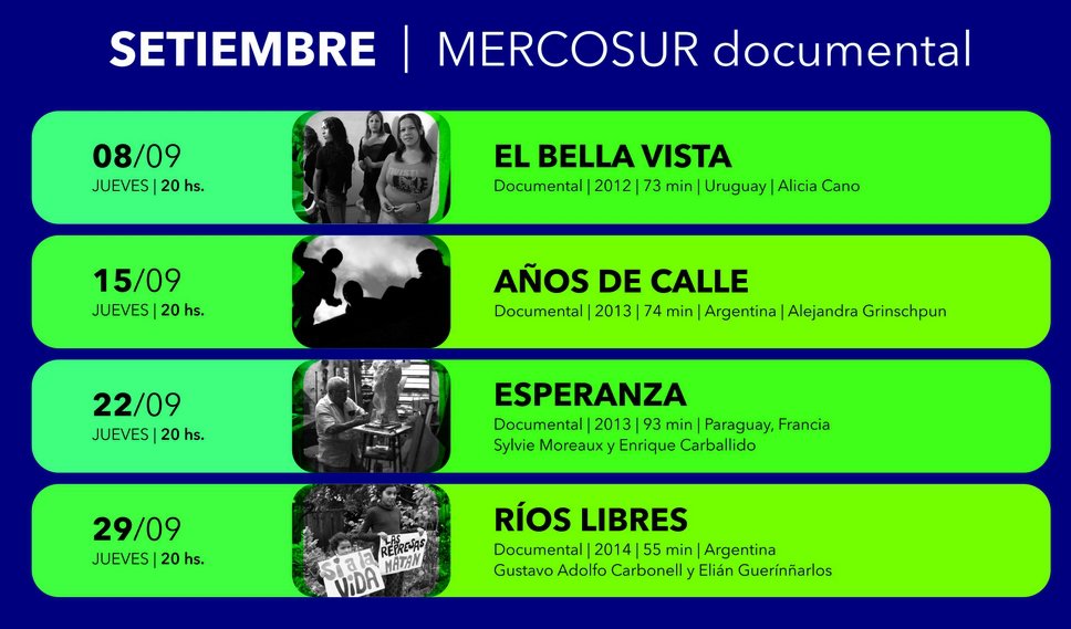 ¿Conocen la #ReddeSalasdelMercosur?
>> Vean la programación en todo el país: bit.ly/2bAkFsK
 Entrada libre