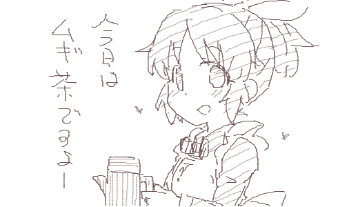 毎日茶葉を変えてくれるメイド。おっしゃれー!
#安部菜々 