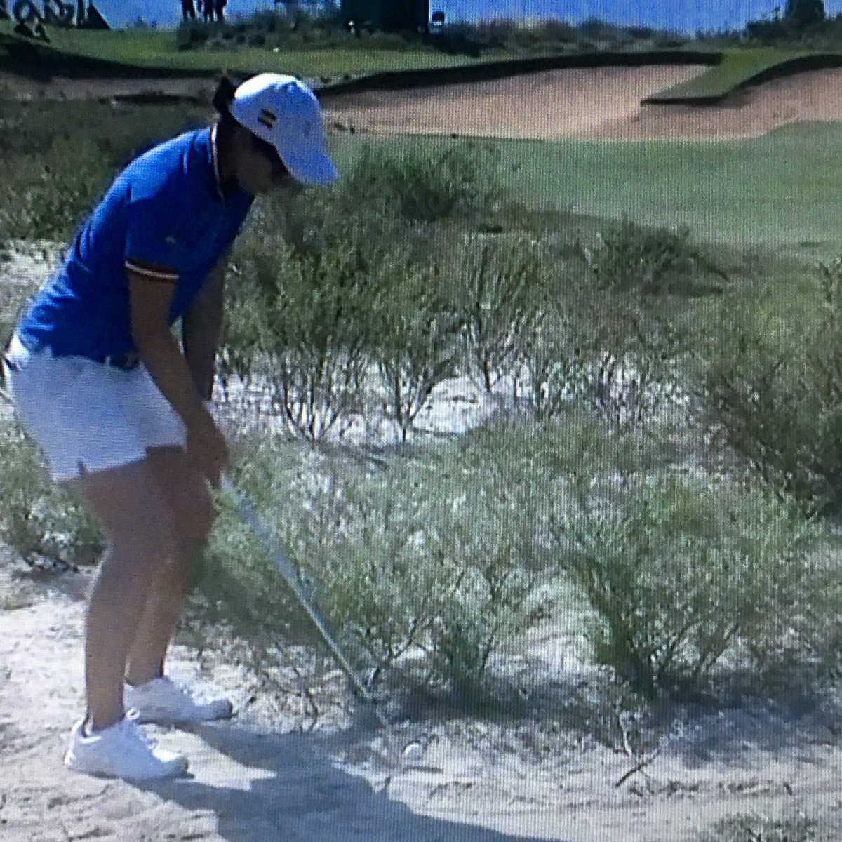 GolfNumberOne's tweet photo. Momento crítico p @carlotagolf h15, ¡vamos #TeamESPgolf, mucho x jugar! @FNavarraGolf @Somosmuchas @DeporteFem https://t.co/oaST2JeMgt