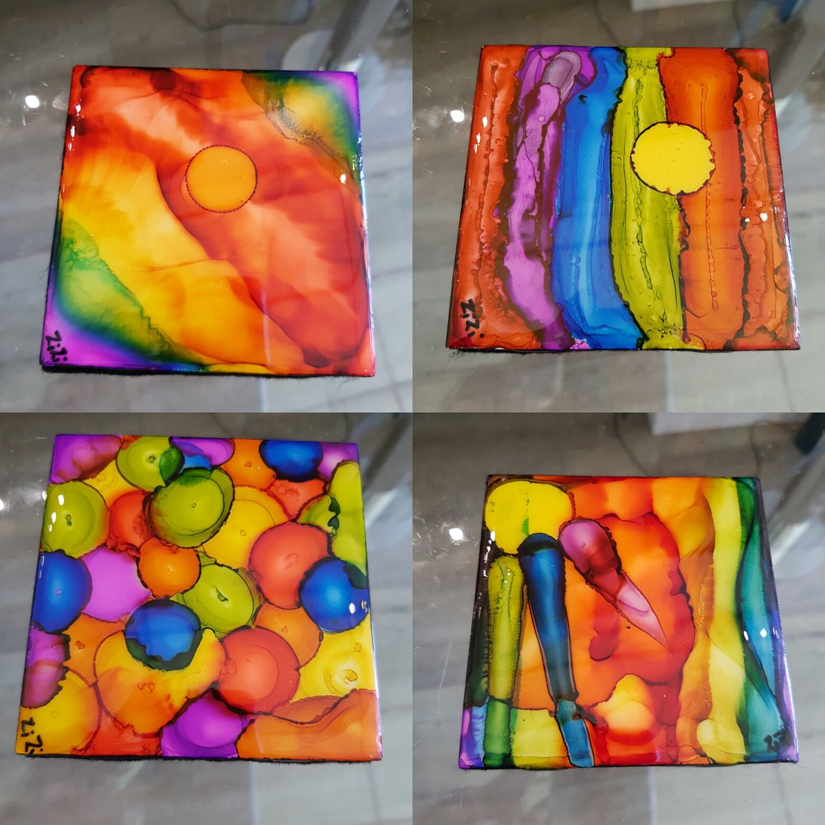 limestoneart's tweet photo. Clay &amp; Resin Pride Coasters by Soraya Silvestri @soraya_ps have arrived in time for #Ottcapitalpride at our gallery. https://t.co/VmLpDUEu4U