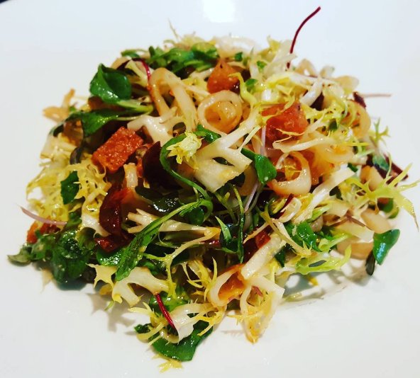 TasteNectar's tweet photo. Craving something light...our Grilled Calamari Salad hits the mark! This salad is perfect for summer! #tastenectar https://t.co/wtLFJsc1Qf