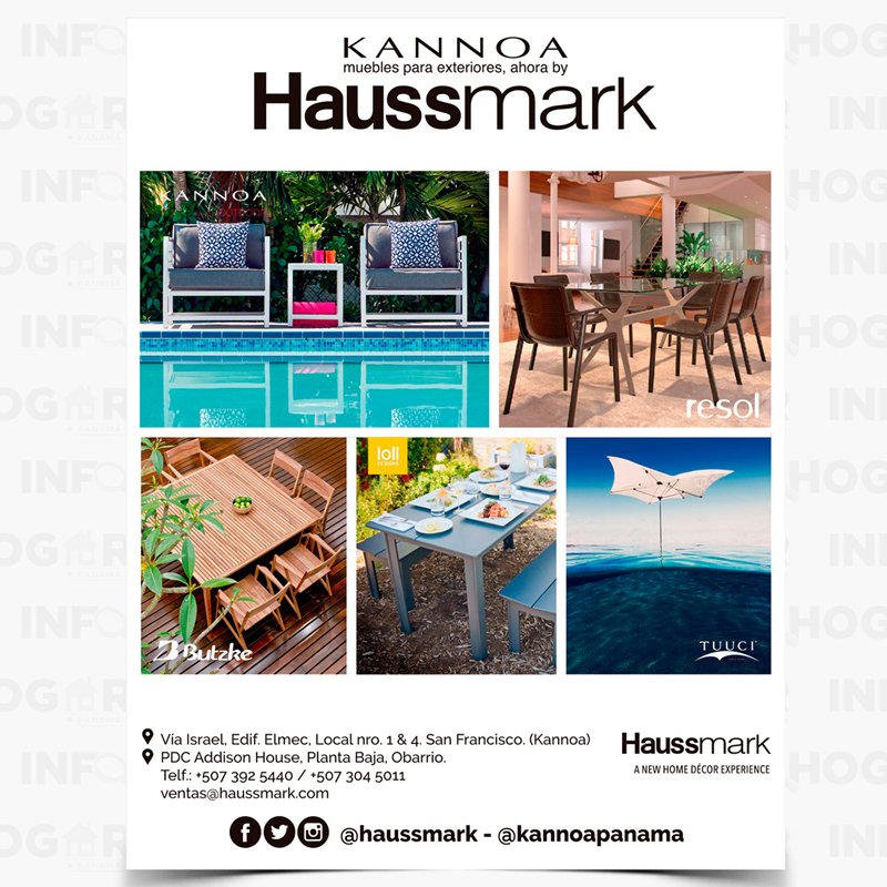 Las mejores marcas en muebles para exteriores las encuentra en <a href="/Haussmark/">Haussmark</a> no espere más y visítelos.
