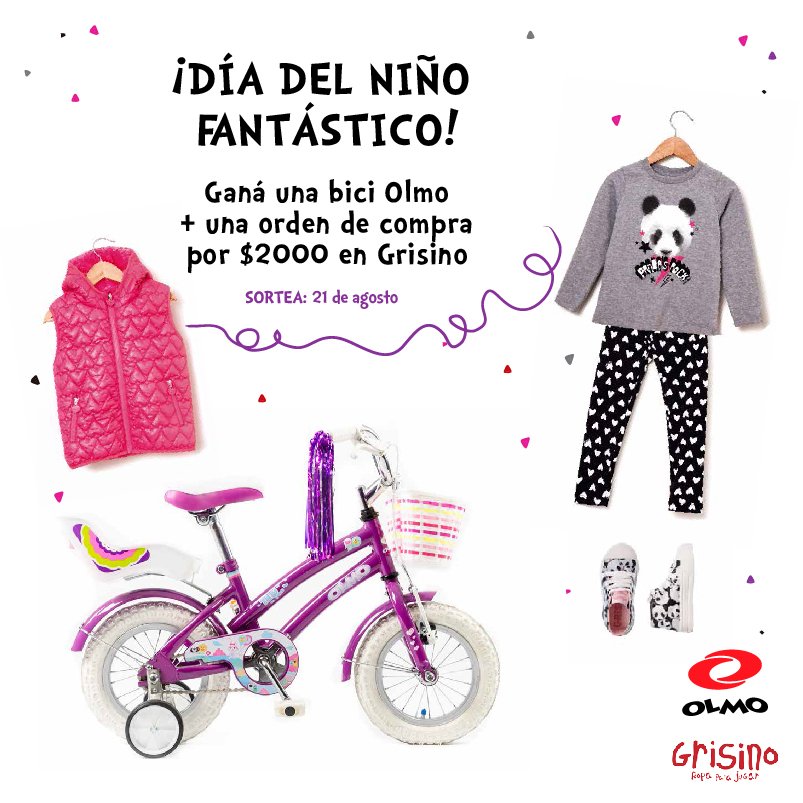 OlmoBikes's tweet photo. #EstariaBuenisimo ganar este premio espectacular para el #DiaDelNino. Participá en https://t.co/JBi5j0EJpS ¡Dale RT! https://t.co/amJgp3FKAJ