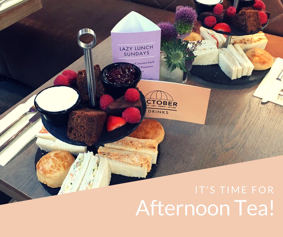 OctoberGlasgow's tweet photo. #AfternoonTea anyone? The kids are back at school - treat yourself!! £8.95pp + glass #Prosecco for £3 #Glasgow #RT https://t.co/ubedkLbRWw