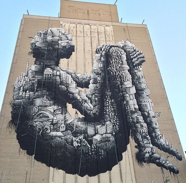 HubStreetArt's tweet photo. #streetart #art by Phlegm https://t.co/fL6lMN1hN3