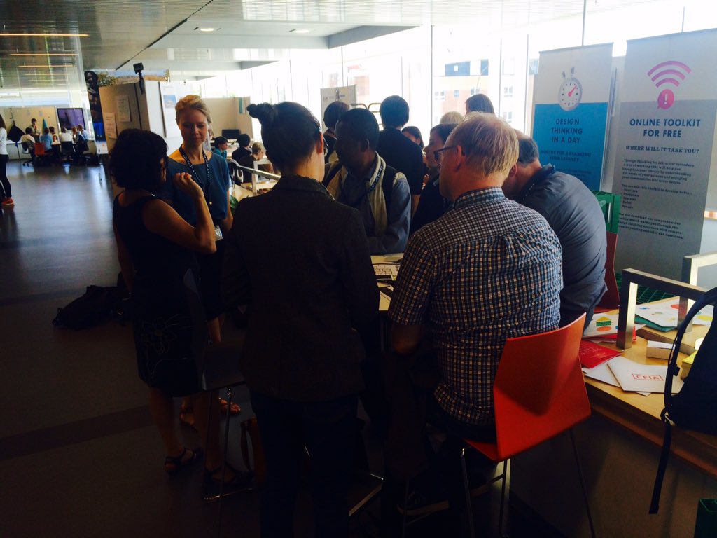 sidselbech's tweet photo. #designthinkingforlibraries are learning from #PDCaarhus2016. Check out the toolkit at https://t.co/JAqT0DEPju https://t.co/dS0QoxI9jV