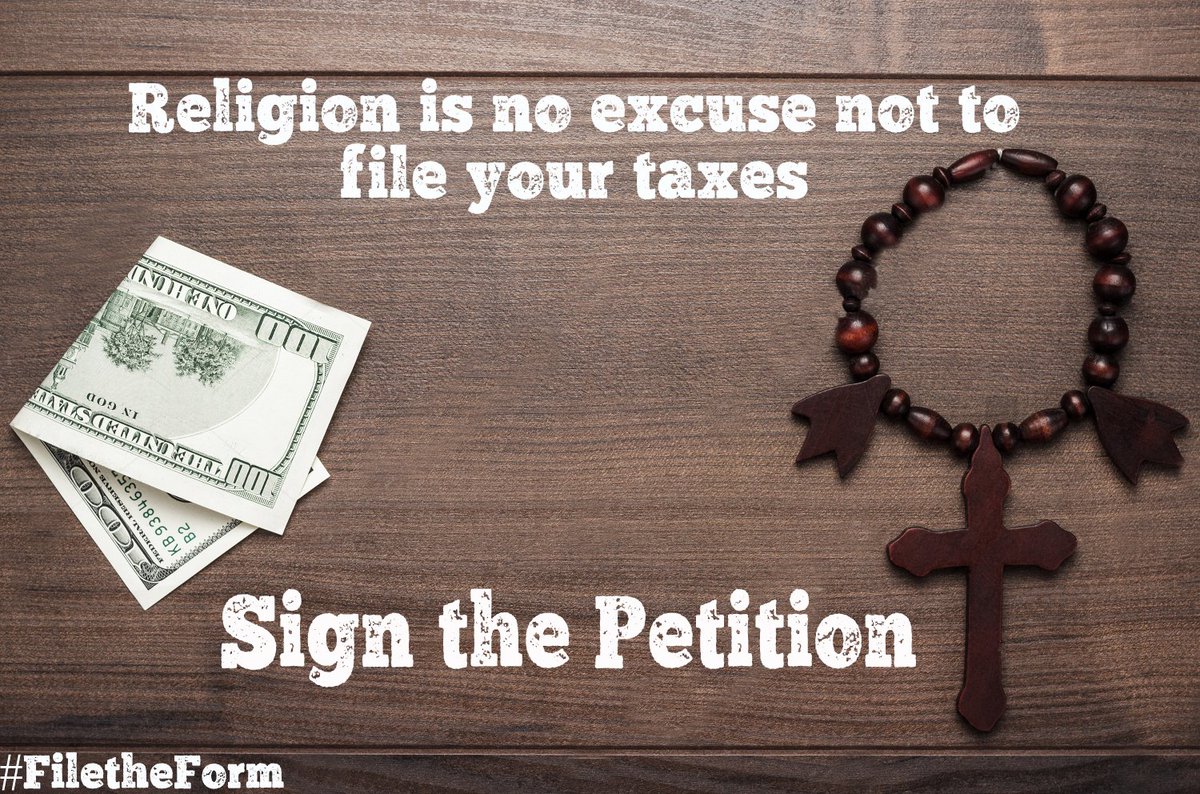 seculardotorg's tweet photo. Churches are the only nonprofits exempt from transparency. Help us change that https://t.co/TuoOAQ7YzE #FiletheForm https://t.co/ne9B9XzPBV