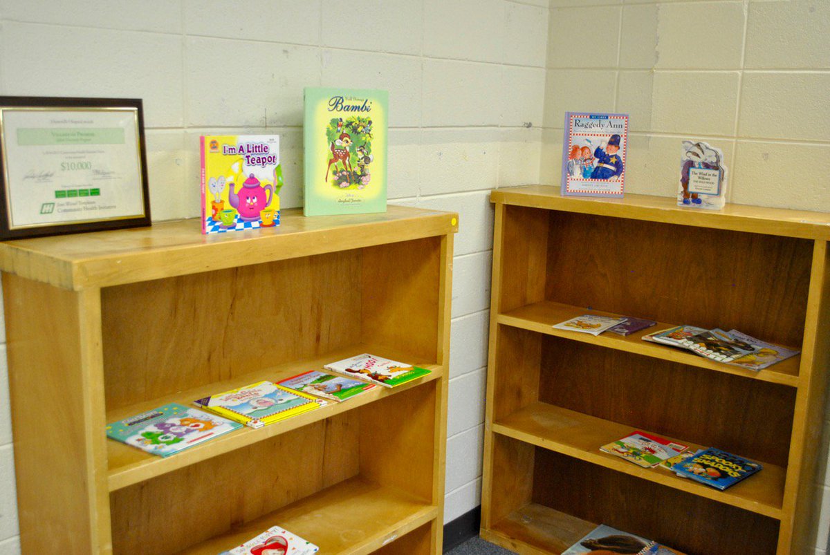 VillagePromise's tweet photo. Our bookshelves have come a long way but we could always use more books! We are accepting donations! https://t.co/mePw7Klowe