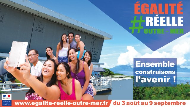 Égalité réelle Outre-mer, vous avez la parole!
QUELQUES CLICS, CONTRIBUEZ, VOTEZ &amp; PARTAGEZ >egalite-reelle-outre-mer.fr