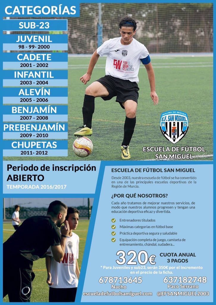 EFSANMIGUEL2003's tweet photo. OFICIAL | Periodo de Inscripción abierto.
Si quieres pertenecer a esta familia aún estás a tiempo. #efsmlive https://t.co/lO65a5cfl7