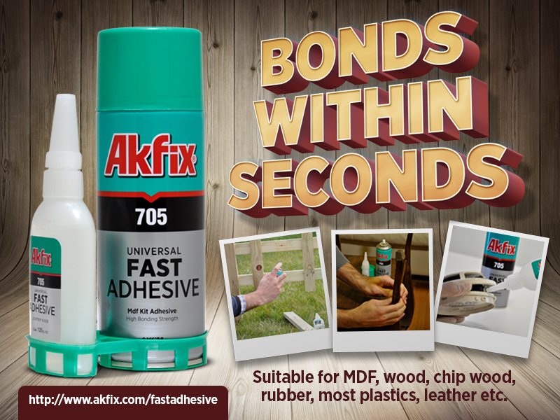 AkfixSealants's tweet photo. 705 Universal Fast Adhesive
https://t.co/k8Vs1axcB9 #akfix #akkim #adhesive #fastadhesive #diy #doityourself https://t.co/ynRB5l3j7J