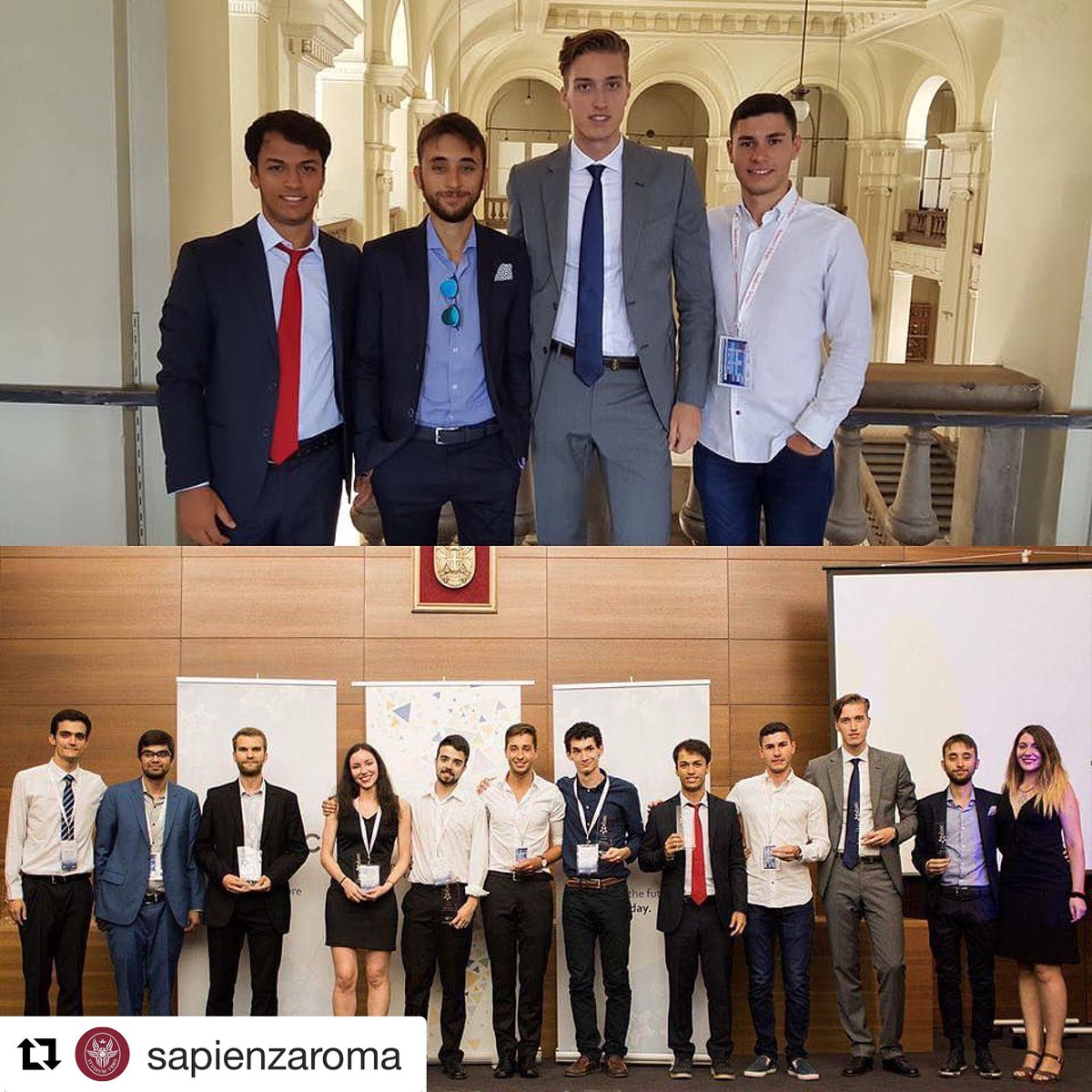 SapienzaRoma's tweet photo. #studentiSapienza da premio: il #TeamSapienza è arrivato terzo alle #EBECFinal-European BEST Engeneering Competition https://t.co/K4pxx58rgU