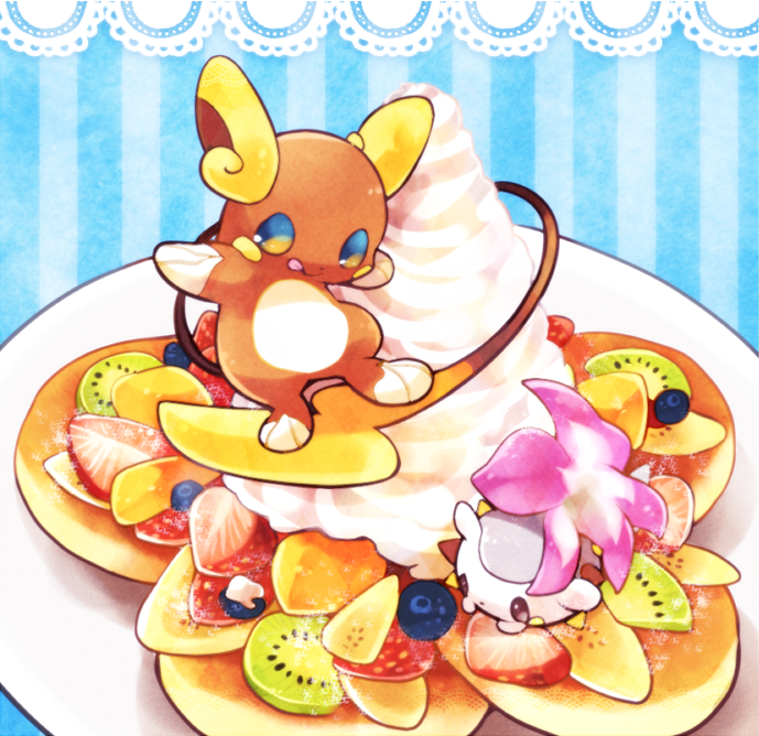 ポケモン「Pancake!!! #ポケモンスイーツ 」|岡森くおのイラスト