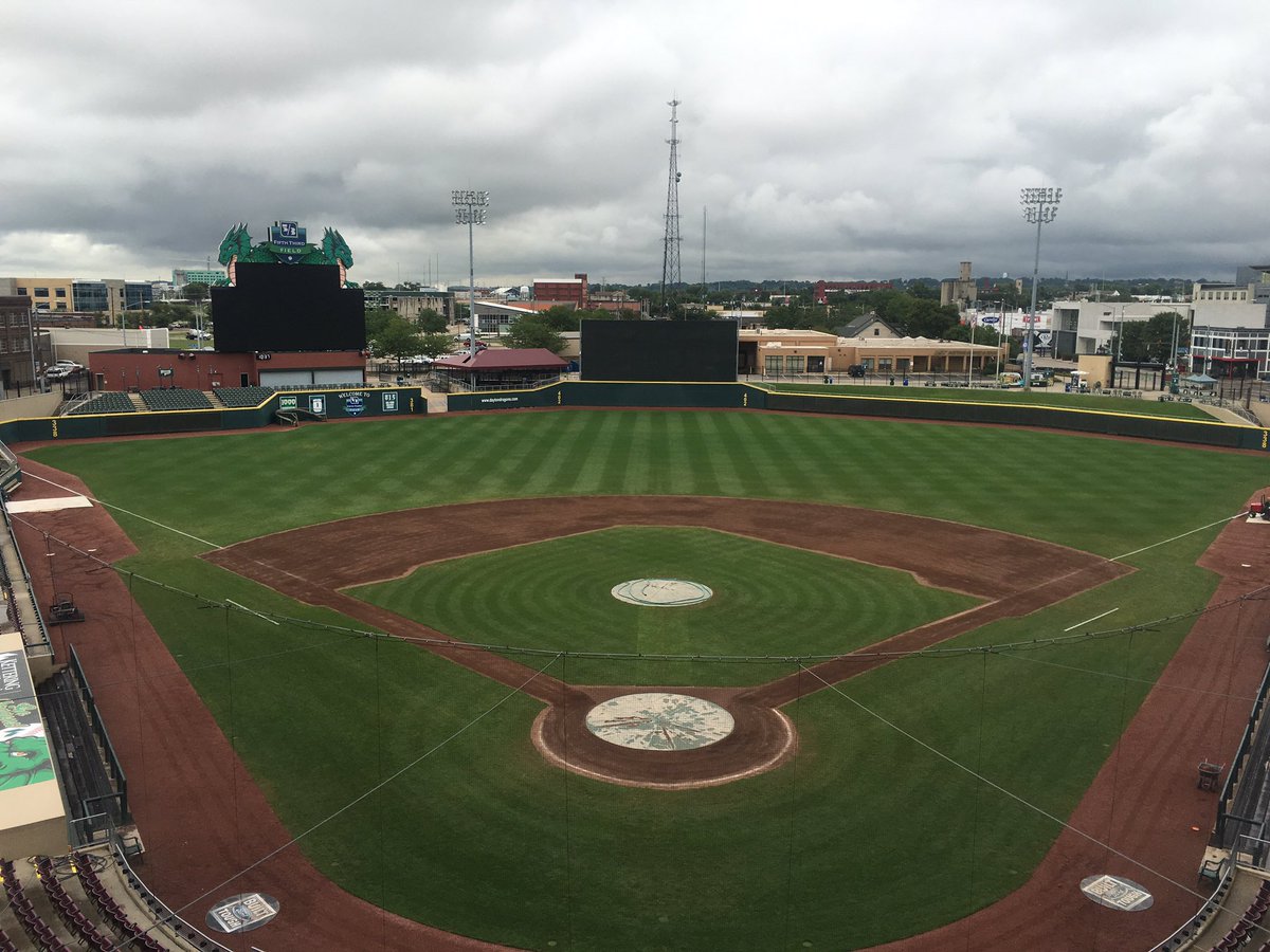 britt_barry1's tweet image. Triple cutting outfield today, rotary mow on infield again. Trying to stand everything back up and survive. #9togo!