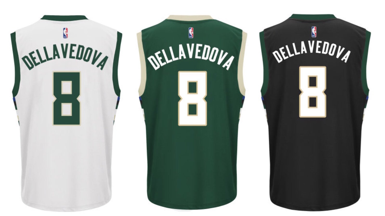 Milwaukee Bucks on X: Delly jerseys NOW avail: Home:   Road:  Alt:    / X