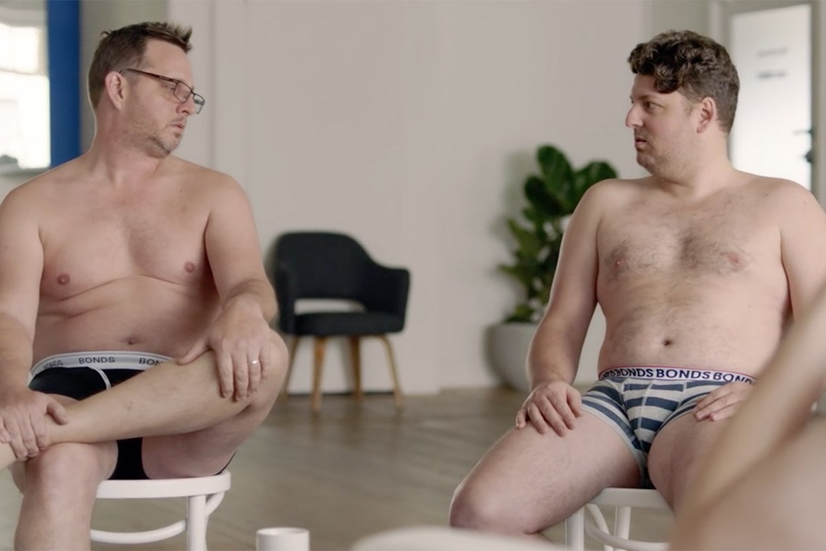 Papas mourn their post-baby dad bods in this funny underwear ad. @creativit...