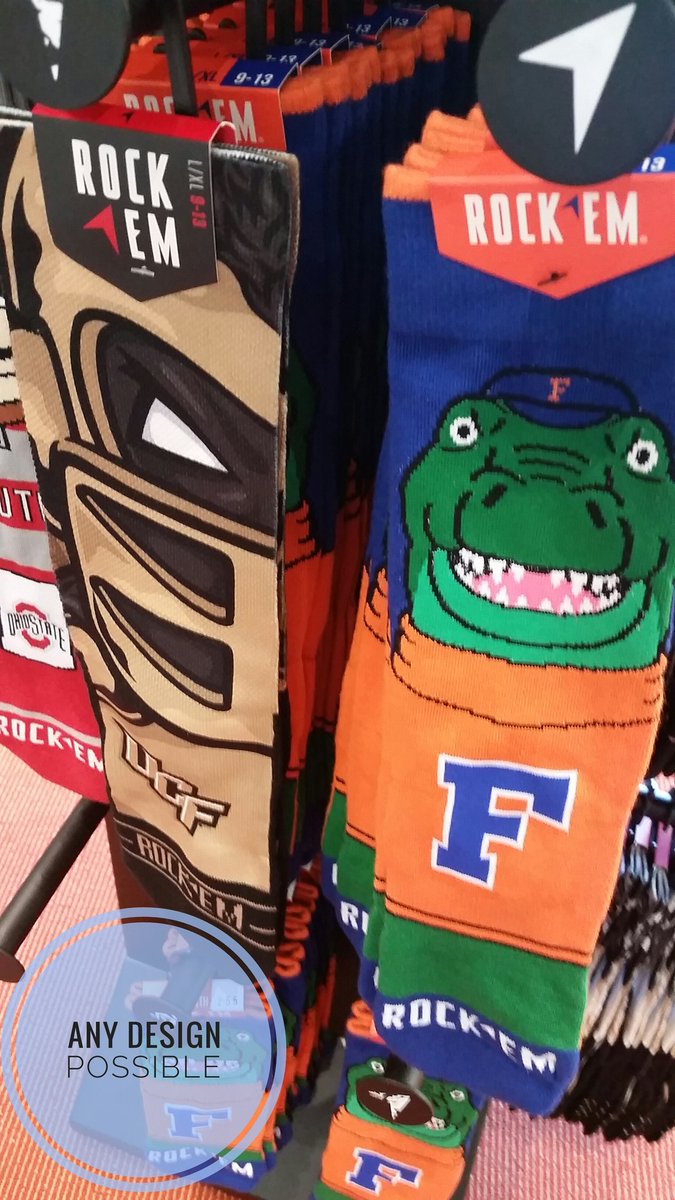 FOX35David's tweet photo. RETWEET to support local business @RockEmApparel. America's only customized sock manufacturer. As seen on #FOX35. https://t.co/fZQiTJZcN3