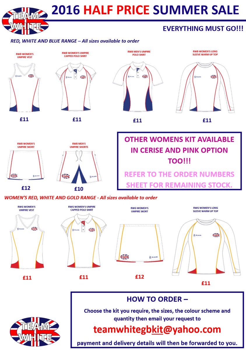TeamWhiteGB's tweet photo. Want to get hold of the cheapest set of umpiring kit you'll ever own???... Orders @ teamwhitegbkit@yahoo.com #TWGB https://t.co/t1XcJHwbQF