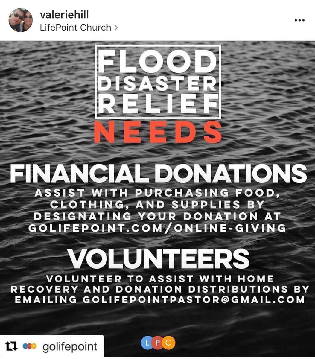 melanishock's tweet photo. How you can help Baton Rouge area churches through @DonavonHill &amp; @valeriehill @goLifePoint... https://t.co/tGw3c0yGrz