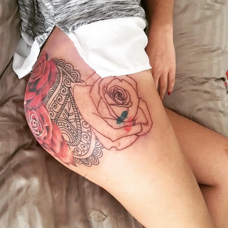 Nicolasmith12Ns's tweet photo. Beginning to come together after too long not being inked #tattootuesday #bootyink https://t.co/ZR9RC3PEru